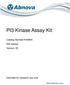 PI3 Kinase Assay Kit. Catalog Number KA assays Version: 05. Intended for research use only.