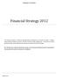 Financial Strategy 2012