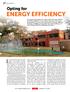 ENERGY EFFICIENCY. It is not just about laying the bricks, Opting for F EATURES. energy future. July September 2014