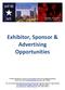 Exhibitor, Sponsor & Advertising Opportunities