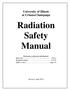 University of Illinois at Urbana Champaign Radiation Safety Manual