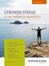 STRYKER STRIVE. a new wellbeing experience. strive.stryker.com. Coming July 1
