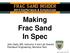 Making Frac Sand In Spec