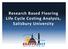 Research Based Flooring Life Cycle Costing Analysis, Salisbury University