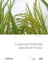 September Catalyzing Smallholder Agricultural Finance