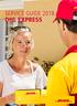 SERVICE GUIDE 2018 DHL EXPRESS
