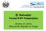 El Salvador Formal R-PP Presentation. October 21, 2012, Brazzaville, Republic of Congo