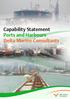 Capability Statement Ports and Harbours Delta Marine Consultants