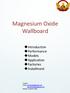 Magnesium Oxide Wallboard