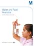 Water and Food Analytics