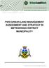 PERI-URBAN LAND MANAGEMENT ASSESSMENT AND STRATEGY IN METSWEDING DISTRICT MUNICIPALITY