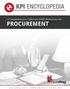 KPI ENCYCLOPEDIA. A Comprehensive Collection of KPI Definitions for PROCUREMENT