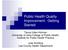 Public Health Quality Improvement: Getting Started