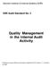 Quality Management in the Internal Audit Activity