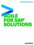 SAP BUSINESS GROUP AGILE FOR SAP SOLUTIONS