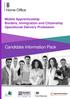 Mobile Apprenticeship Borders, Immigration and Citizenship Operational Delivery Profession. Candidate Information Pack