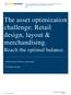 The asset optimization challenge: Retail design, layout & merchandising.