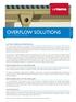 OVERFLOW SOLUTIONS GUTTER OVERFLOW PROVISIONS RESPONSIBILITIES OF THE DESIGNER RESPONSIBILITIES OF THE INSTALLER MAINTENANCE INFORMATION GUIDE