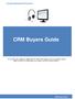 CRM Buyers Guide. CompareBusinessProducts. CRM Buyers Guide
