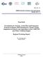 Final Draft. Regional Workshop Report. CRFM Technical & Advisory Document Series Number 2013 / 5. CRFM Secretariat Belize