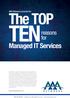TEN. The TOP. Managed IT Services. reasons for. AMA Networks presents the.