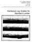 Hardwood Log Grades for Standard Lumber