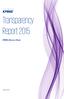 Transparency Report 2015