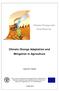 Climate Change Adaptation and Mitigation in Agriculture