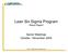 Lean Six Sigma Program Status Report