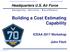 Building a Cost Estimating Capability