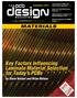 MATERIALS. September Construction Profiles and Material Decomposition p.18. Improved Thin-Film Resistor Material p.24
