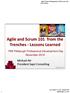 Agile and Scrum 101 from the Trenches - Lessons Learned