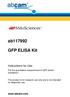ab GFP ELISA Kit Instructions for Use  For the quantitative measurement of GFP protein expression