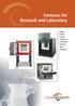 Furnaces for Research and Laboratory. Testing Drying Ashing Tempering Preheating Sintering Firing Annealing