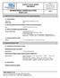 SAFETY DATA SHEET Revised edition no : 0 SDS/MSDS Date : 31 / 10 / 2012