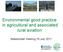 Environmental good practice in agricultural and associated rural aviation. Stakeholder meeting 19 July 2011