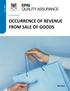 QA 2 / 2011 OCCURRENCE OF REVENUE FROM SALE OF GOODS