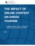 THE IMPACT OF ONLINE CONTENT ON GREEK TOURISM