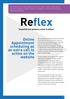 Reflex. Online Appointment scheduling as an extra call to action on the website. Essential link between online & offline