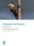 Empowering People. Report on Impacts With the support of EnDev, more than ten million people have gained access to modern energy services.