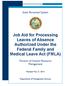 Job Aid for Processing Leaves of Absence Authorized Under the Federal Family and Medical Leave Act (FMLA)