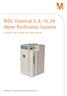 RiOs Essential 5, 8, 16, 24 Water Purification Systems
