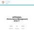 APPRAISAL (Performance Management) 2016/17. Date Agreed Body Review Date