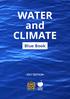 WATER and CLIMATE Blue Book EDITION -