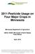 2011 Pesticide Usage on Four Major Crops in Minnesota