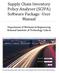 Supply Chain Inventory Policy Analyser (SCIPA) Software Package -User Manual