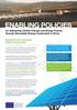 ENABLING POLICIES. for addressing Climate Change and Energy Poverty through Renewable Energy Investments in Africa