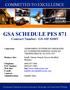 GSA SCHEDULE PES 871 Contract Number: GS-10F-0300Y