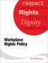 Workplace Rights Policy