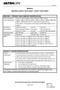 MSDS041 MATERIAL SAFETY DATA SHEET / SAFETY DATA SHEET
